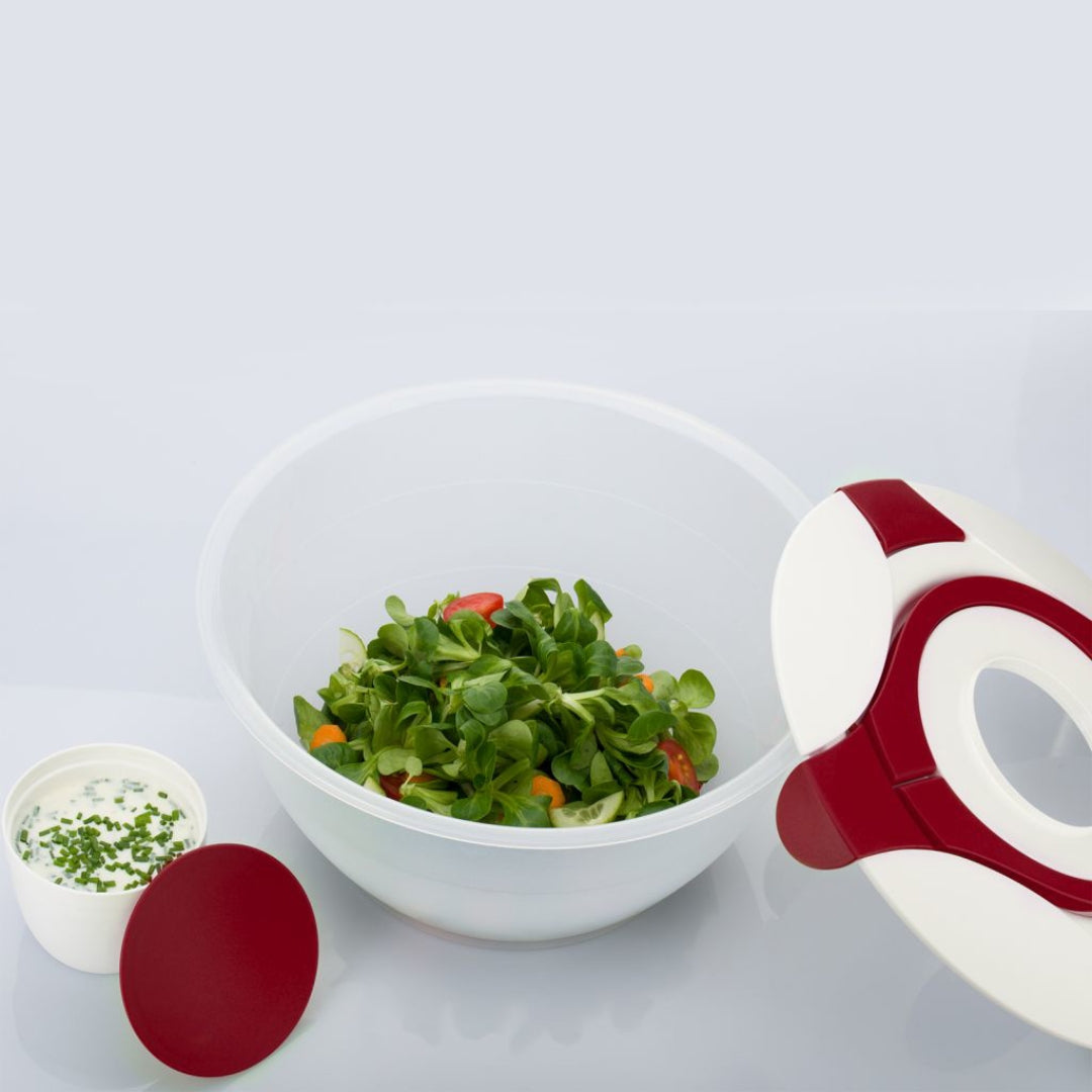 Salatskál v/lok og honk 6,5L Ø30cm