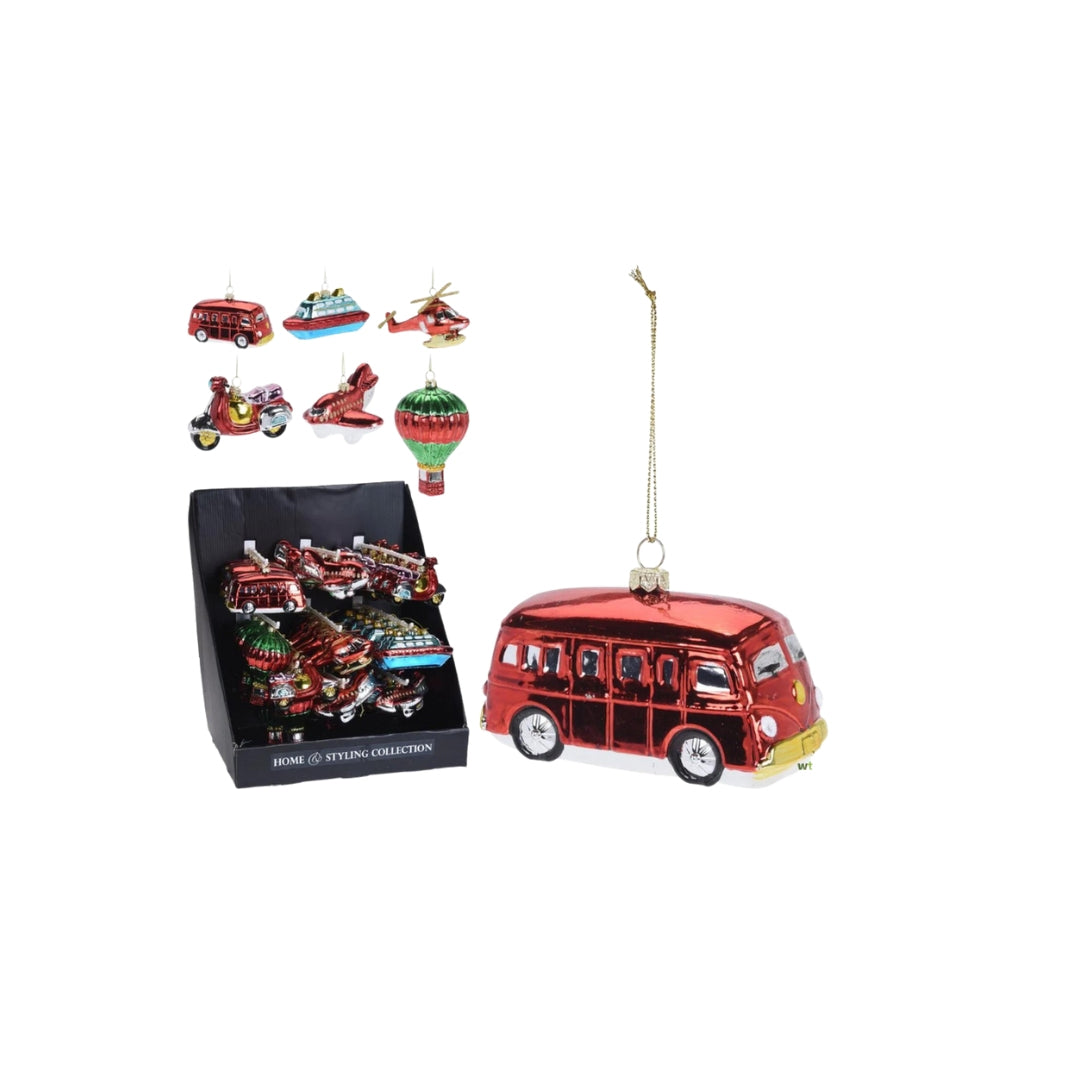 Jólahang bilar 10cm 6ass 1stk/45