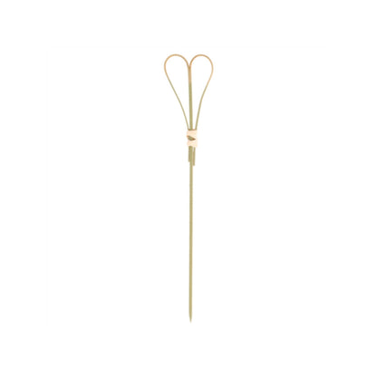 Matpinnar "hjørtu" H15cm bambus 100stk