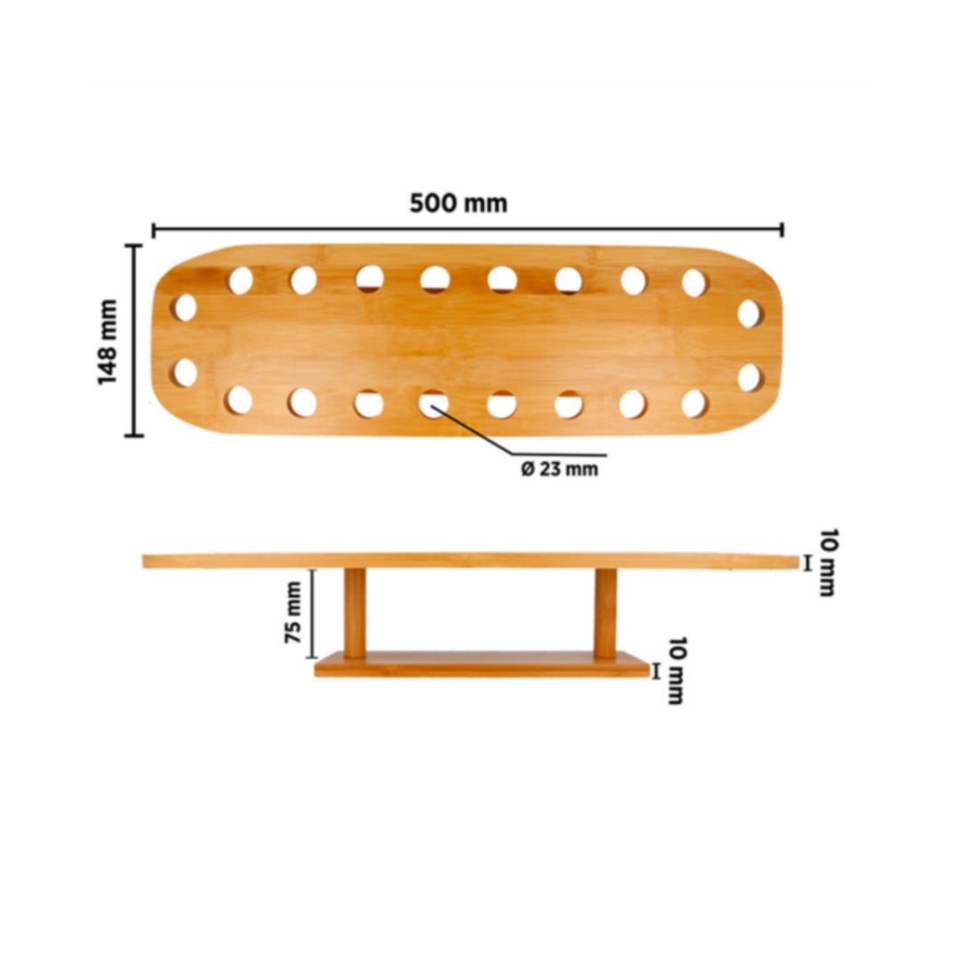 Haldari t/20 kramarhús bambus  50x14,7x9cm
