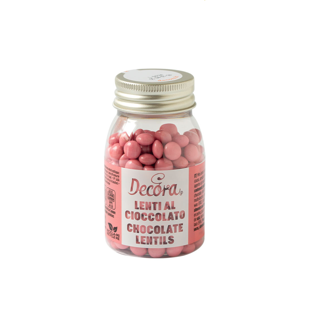 Decora Sjokolátaperlur 60% Rosa 80gr