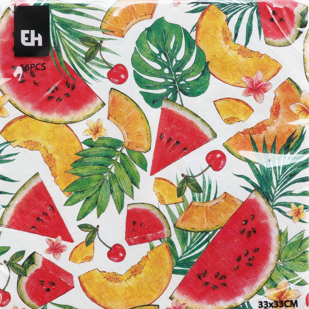 EH Serviettar frukt 33cm 16stk 3ymisk