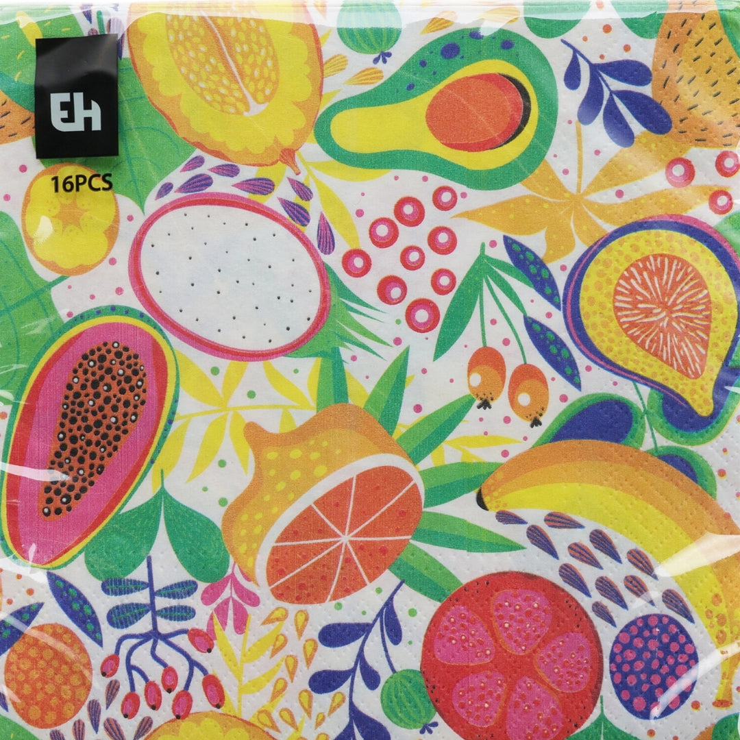 EH Serviettar frukt 33cm 16stk 3ymisk