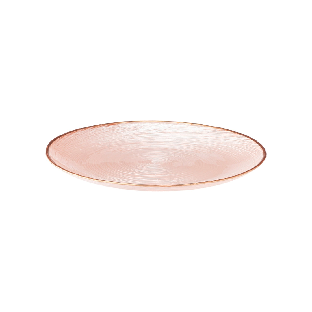 EH Tallerkur glas 21cm pink