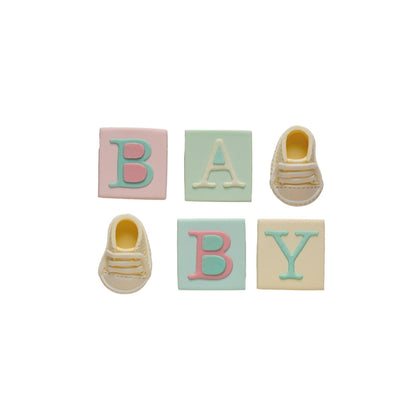 Køkupynt pinkubarn-avdúking 2,5-4cm 6stk