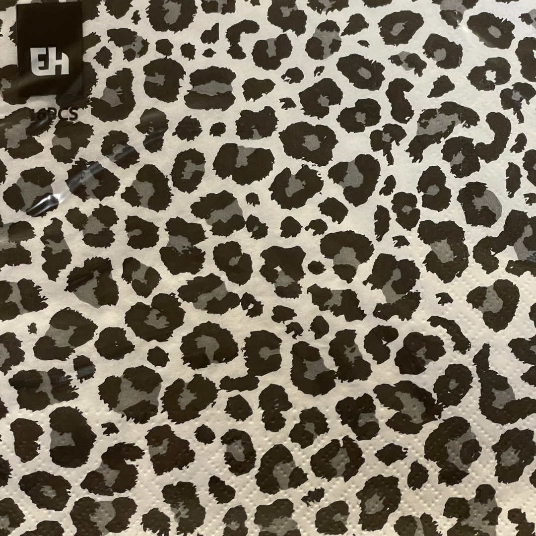Serviettar 33x33cm Leopard 16stk