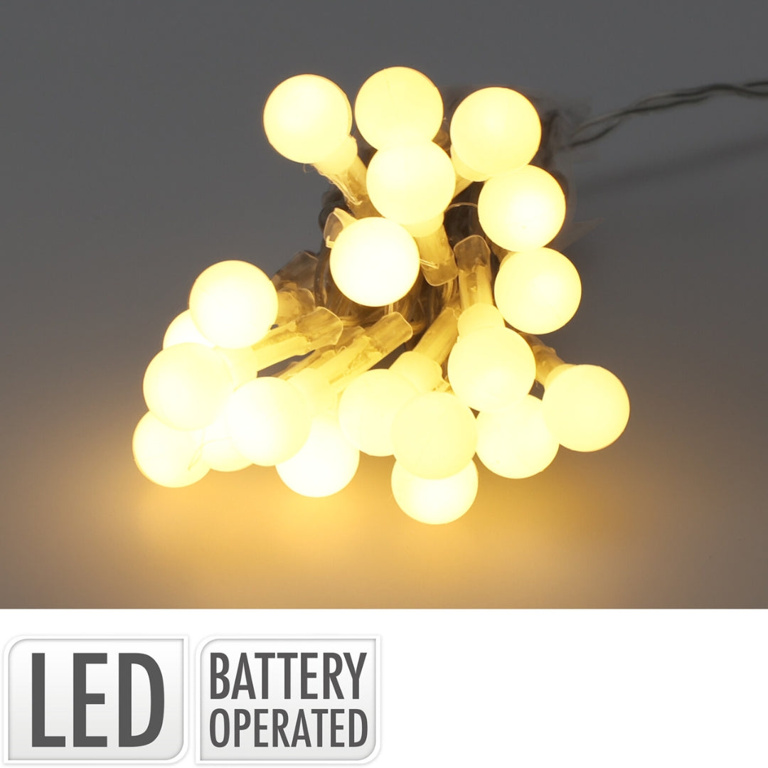 EH LED ljósketa 20led heithvít t/batterí