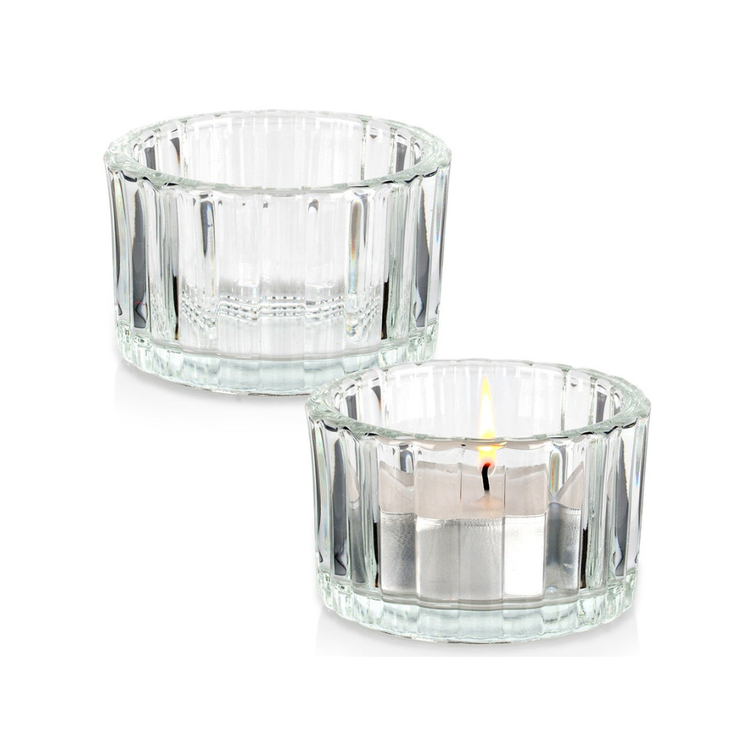 EH Ljósastakar glas t/fýrfatsljós 5,7cm 2stk