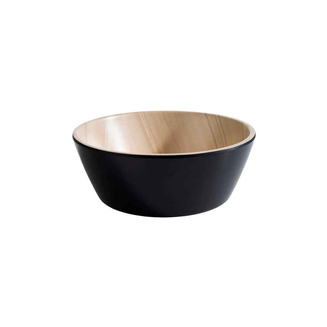 Skál Melamin svørt/træ  150x55 mm 0,45L
