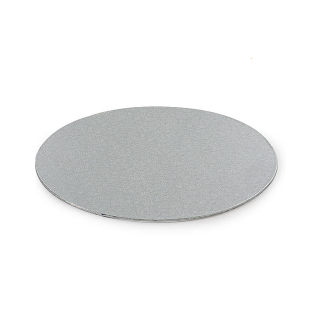 Decora køku/mat kartong silvur Ø25cm H3mm