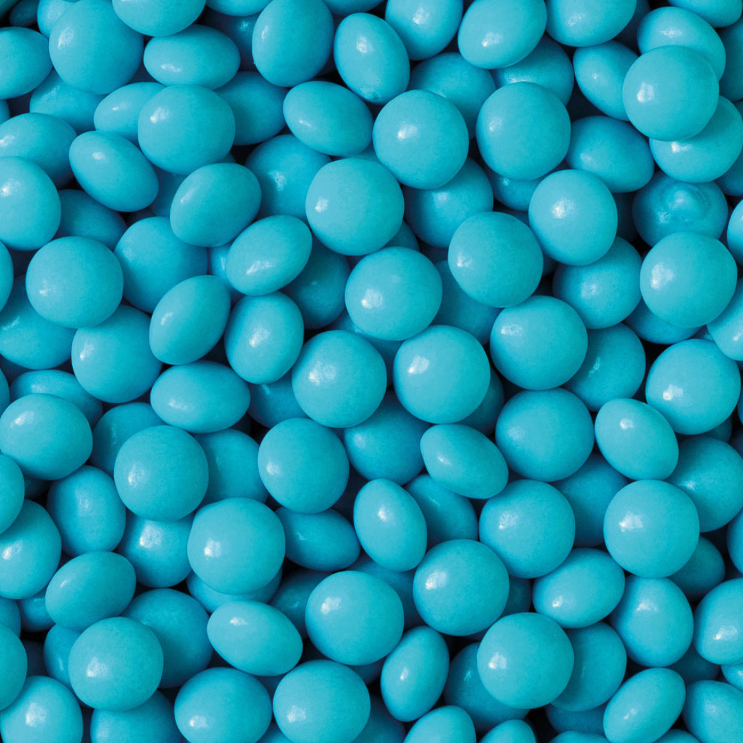 Decora Sjokolátaperlur 60% turkis 80gr