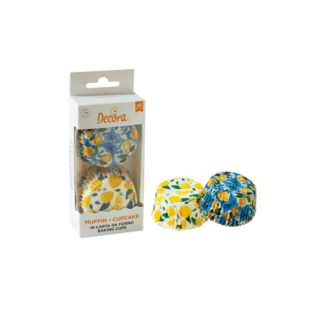 Decora Muffinsformar Sitrón flísar 36stk 50x32mm