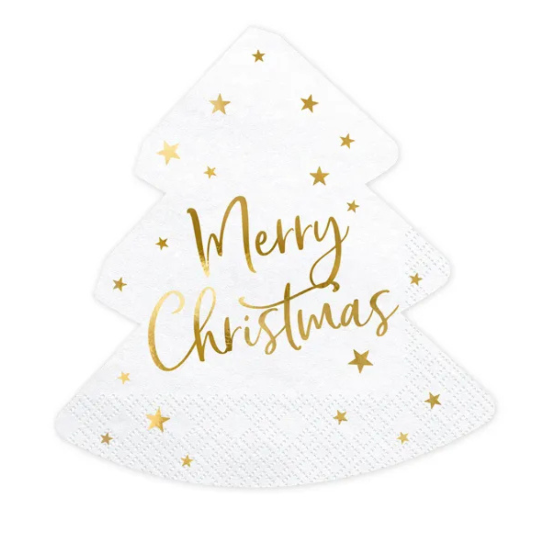 Serviettar 16x16,5cm Jólatræ 20stk/12