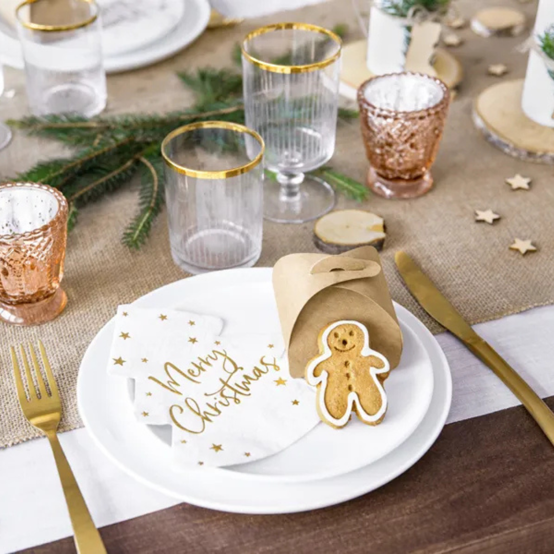 Serviettar 16x16,5cm Jólatræ 20stk/12