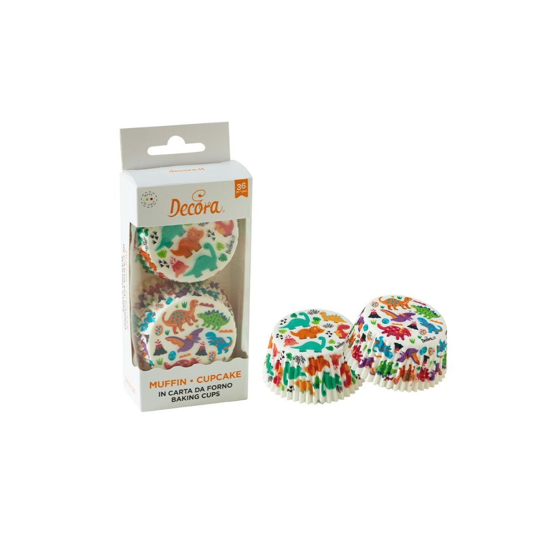 DC Muffinsformar Litfagr.dinosaurar 36stk 50x32mm