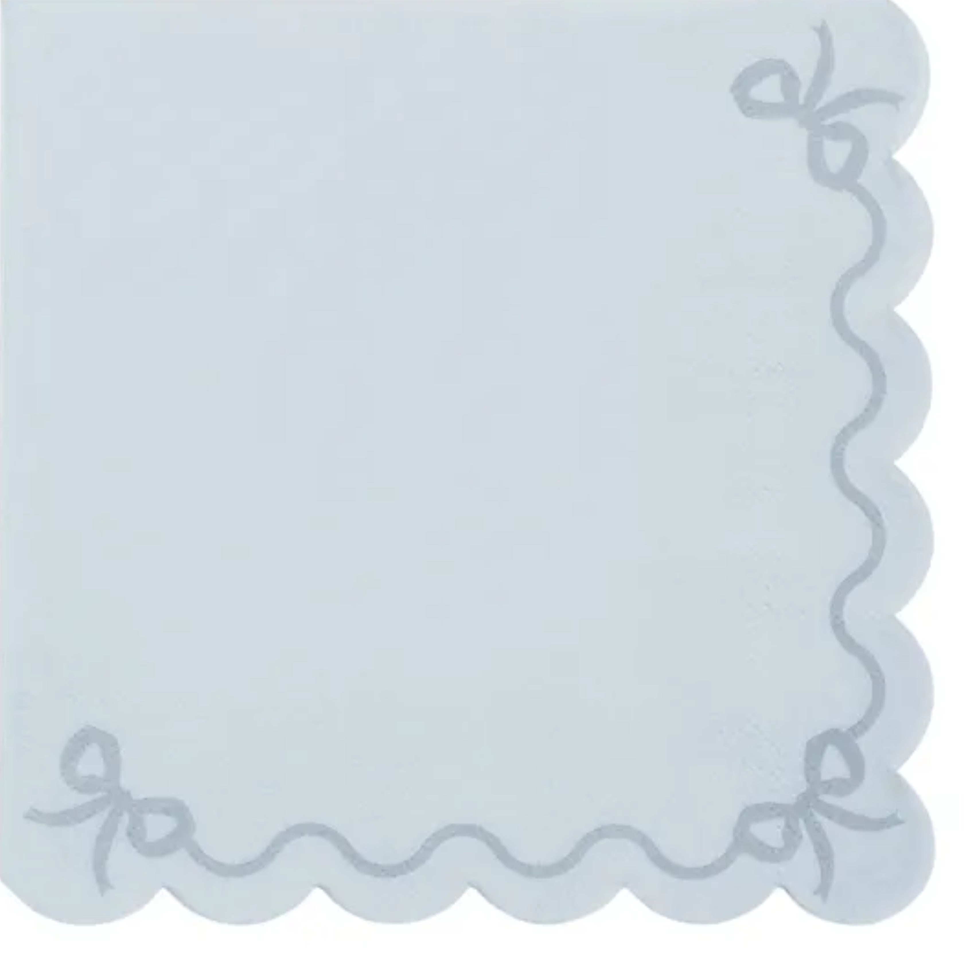 Party Deco Serviettar 3-lags 33x33cm blátt 12stk