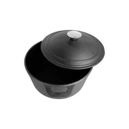 Stoypijarnsgrýta v/loki 4,8L Ø25,5cm svørt
