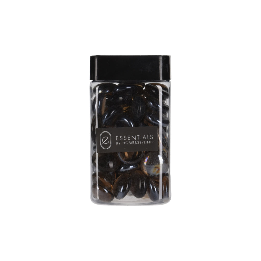 Dekoratións steinar 2cm svartir 450gr