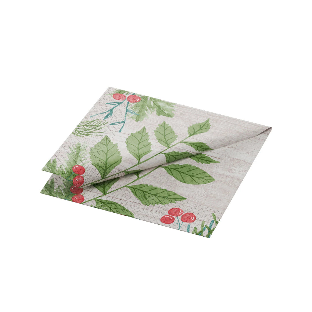 D.Serv. 3-lag 24cm 50stk|20 Kristtorn &amp; grann