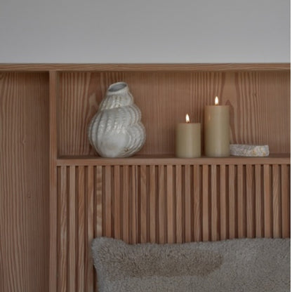 LED Blokkljós Ø7,5cm 10cm Krem t/battarí