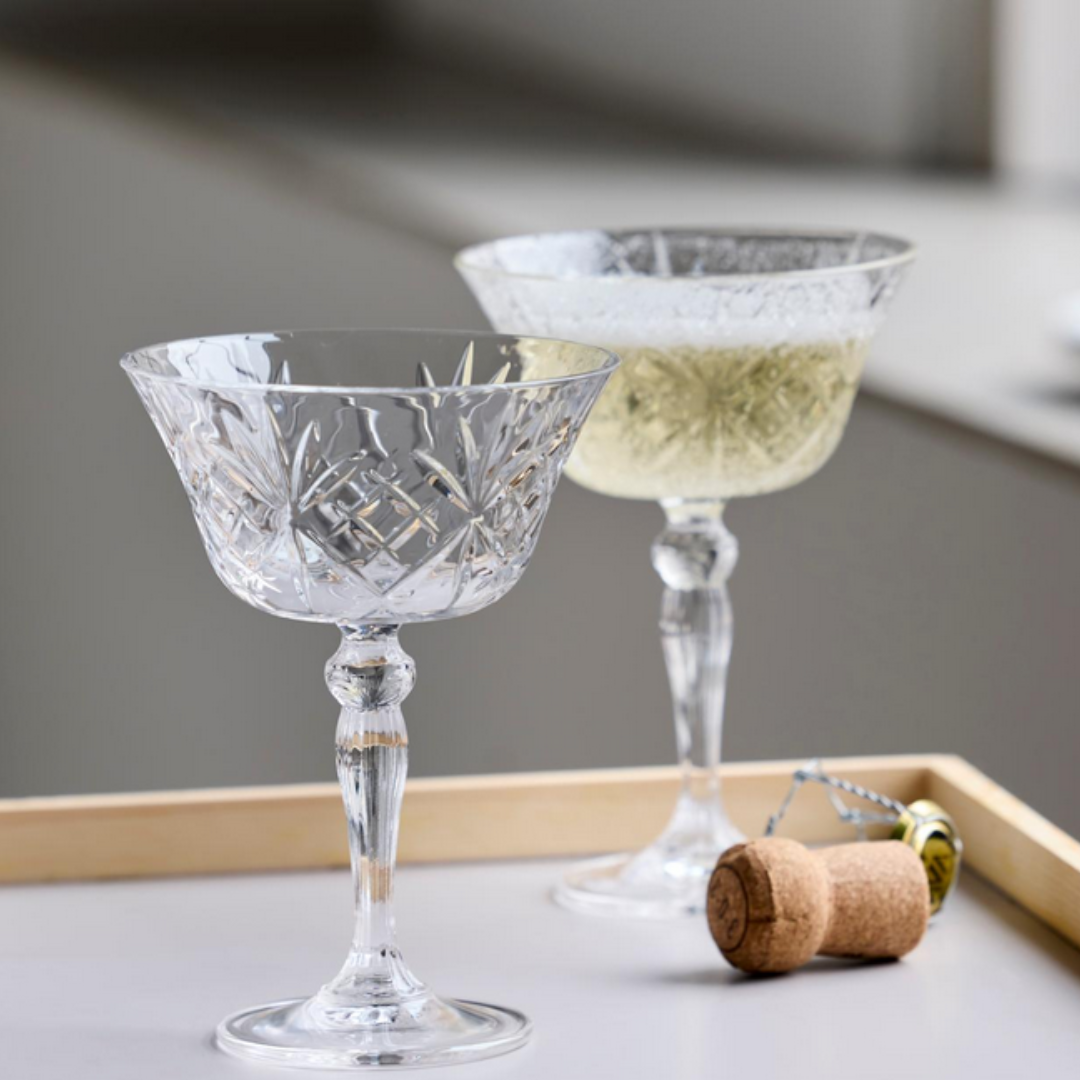Gløs Champagneskál 4stk 26cl Melodia Lyngby