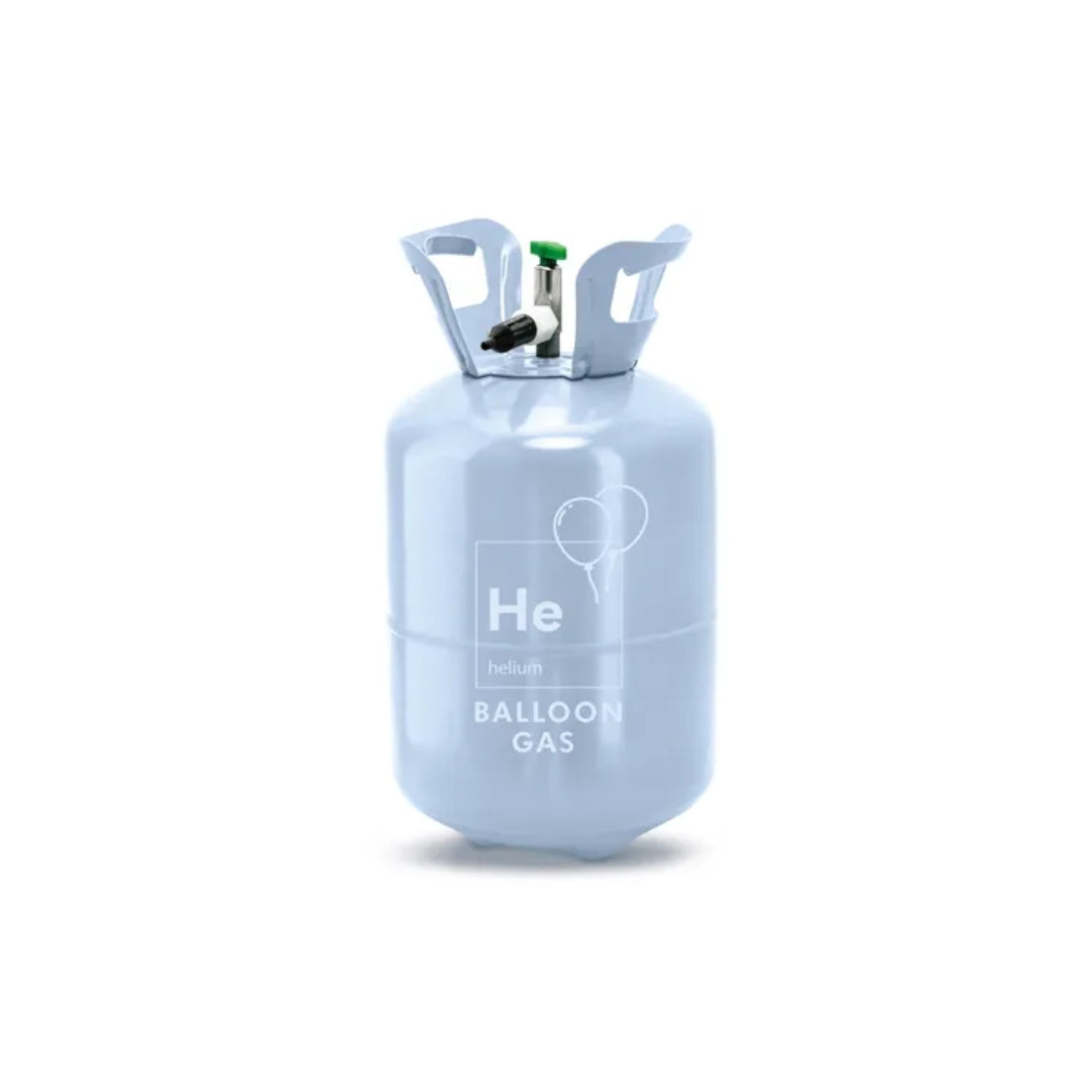 PartyDeco Heliumfløska Lítil Blá 0,189m3 max 30stk 23cm ballónir