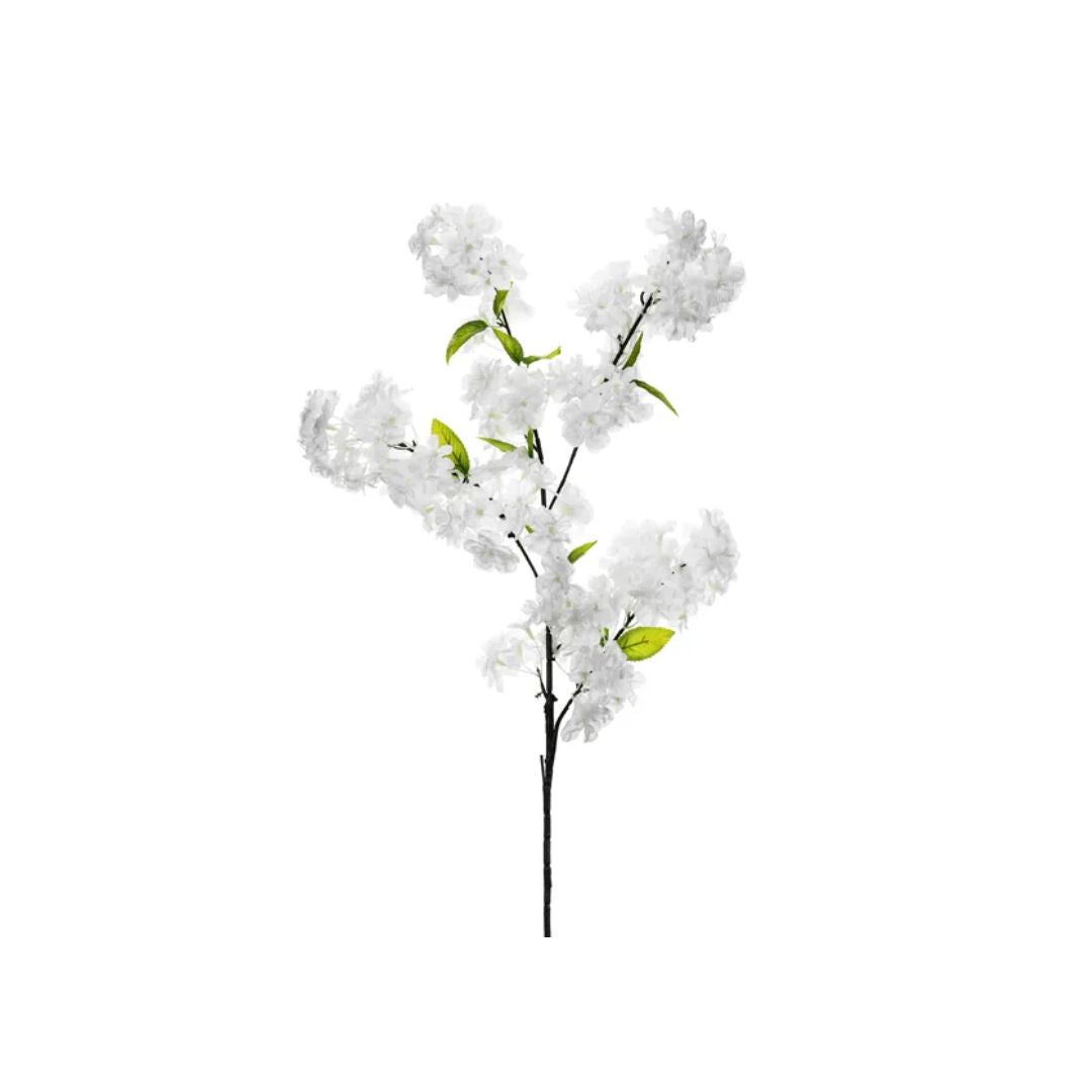 Party Deco Blómur Cherry hvítt 97cm