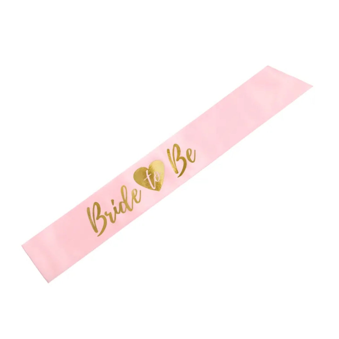 PD Skráband &quot;Bride to be&quot; pink 75cm