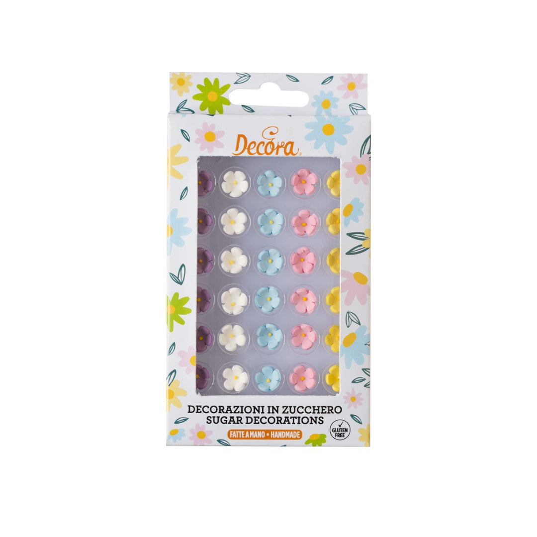 Decora Køkupynt blómur 30stk ø1cm 5 ymsir litir