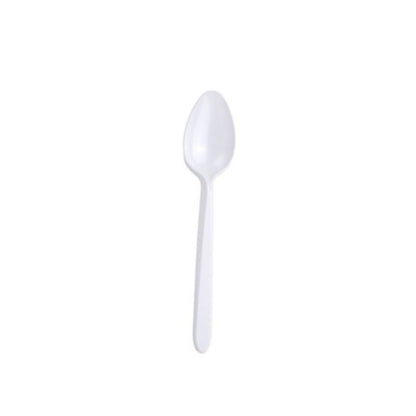 Teskeiðir plast 20stk|kar100 hvítar