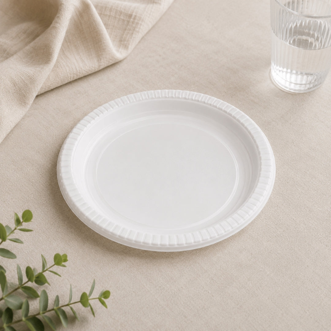 Tallerkar Ø22cm djúpir plast 50stk|kar9 PS