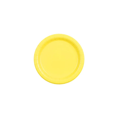 Tallerkar papír Gult 18cm 6stk