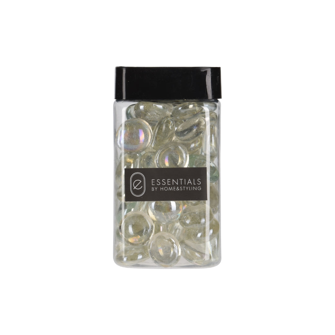 Dekoratións steinar 2cm klárir 450gr