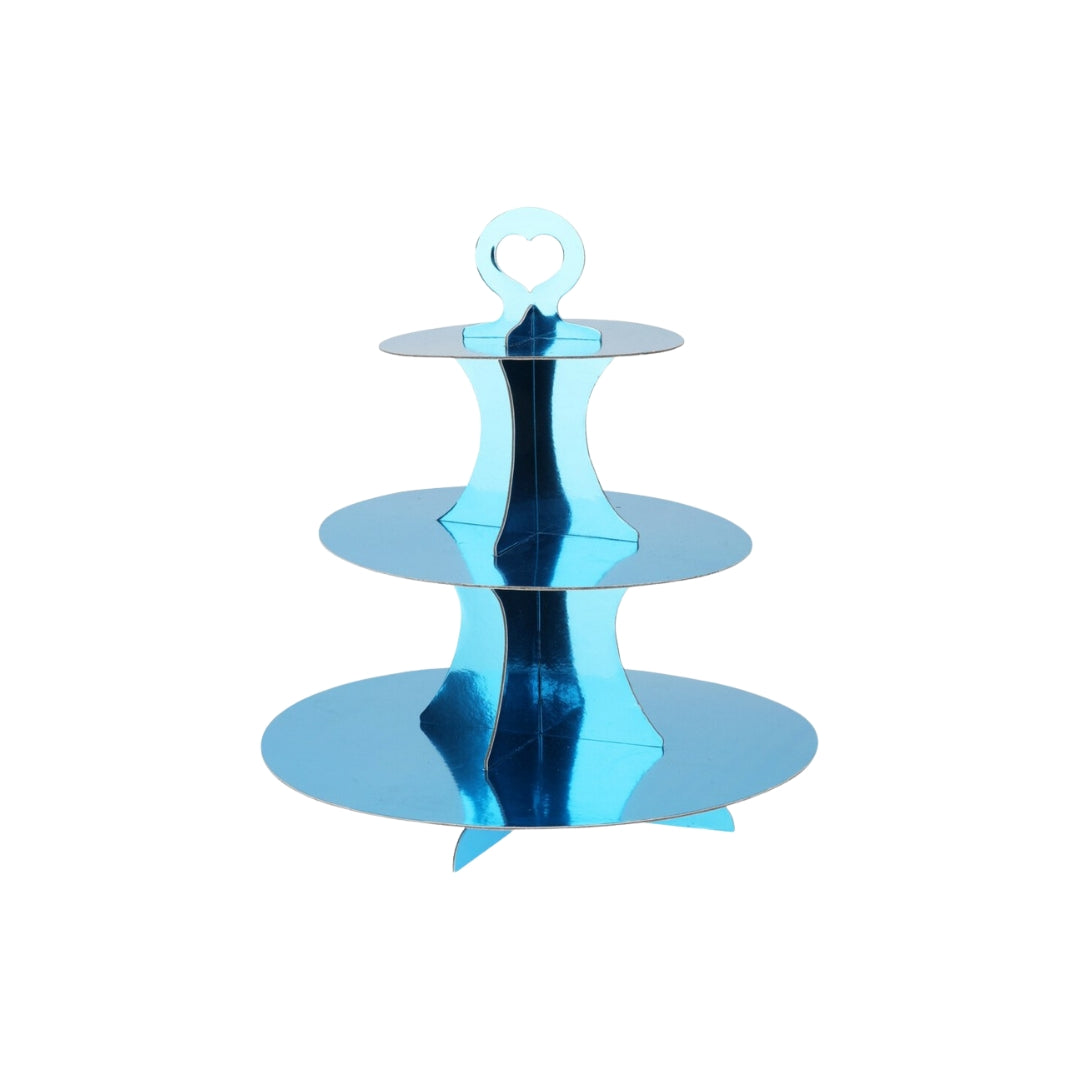 EH Køkuuppsatsur papp 3 hæddir bláur H30cm