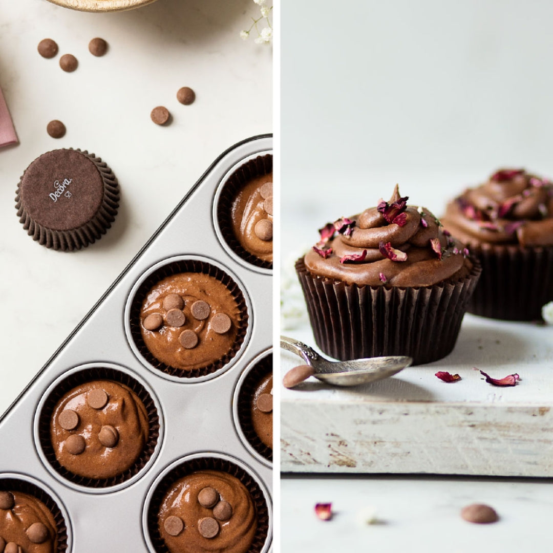 Muffinsformar Ø50x32Hmm 75stk Rosa