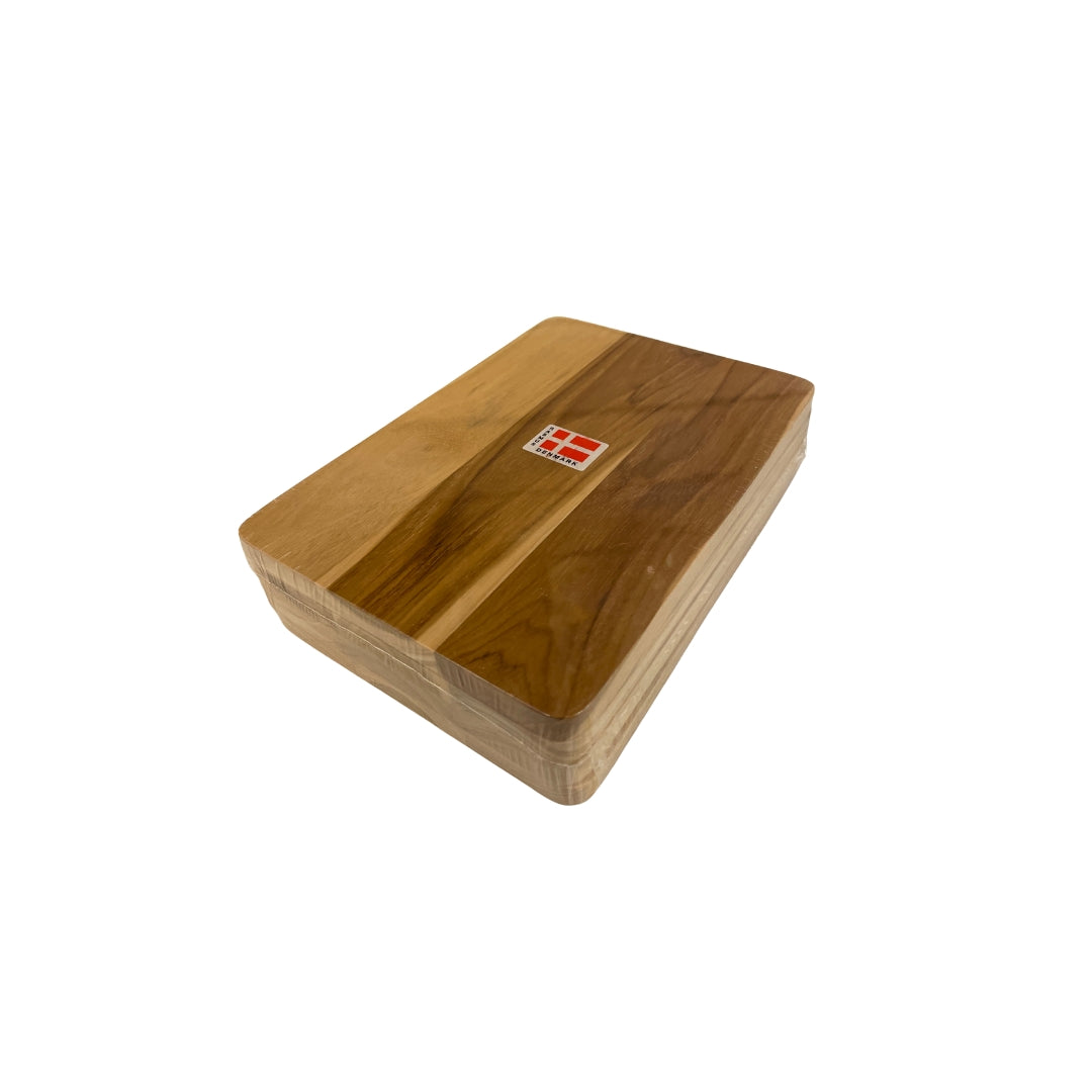 Smyrjibrettir 18x12,5x1cm Tekktræ 4stk