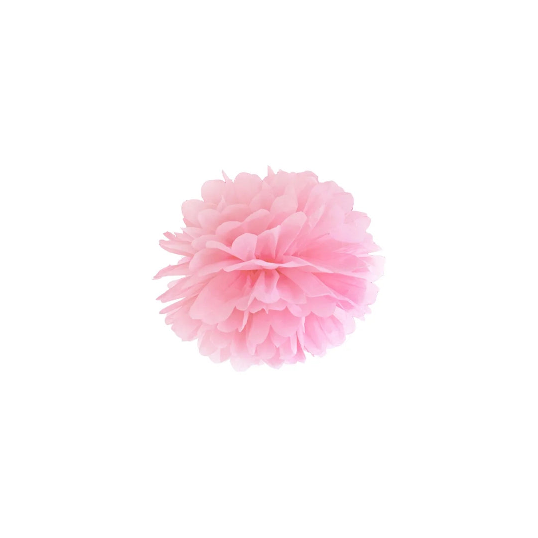PartyDeco Pompon papír lj. pink 25cm