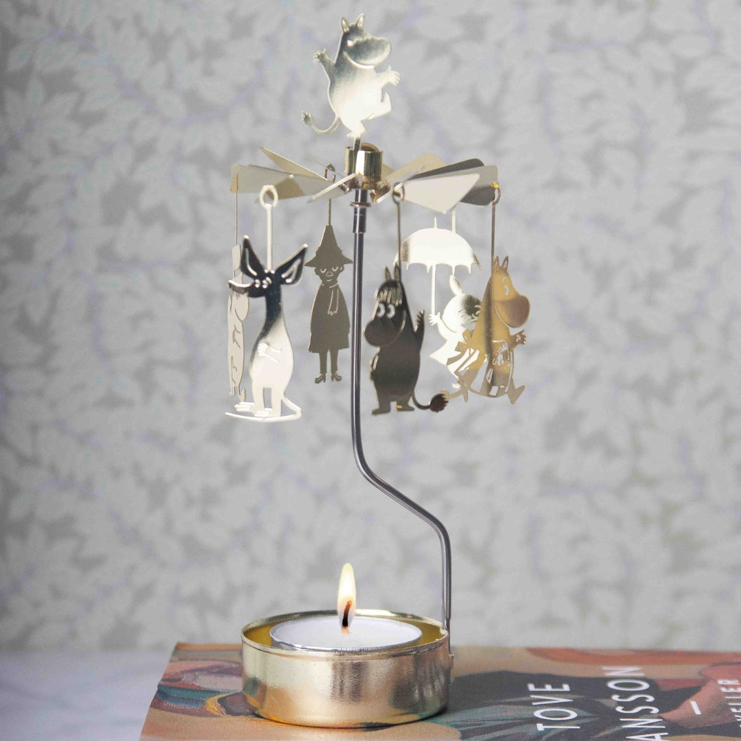 Einglaspæl t/bikarljós Ø6,5 H16 Mumifamilja Gull