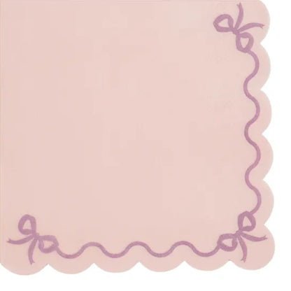 Party Deco serviettar 3-lags 33x33cm lj. Pink 12stk