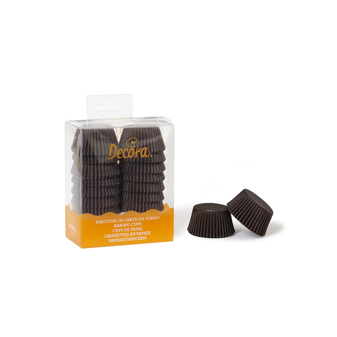 Decora Muffinsformar mini brúnir 200stk 50x32mm