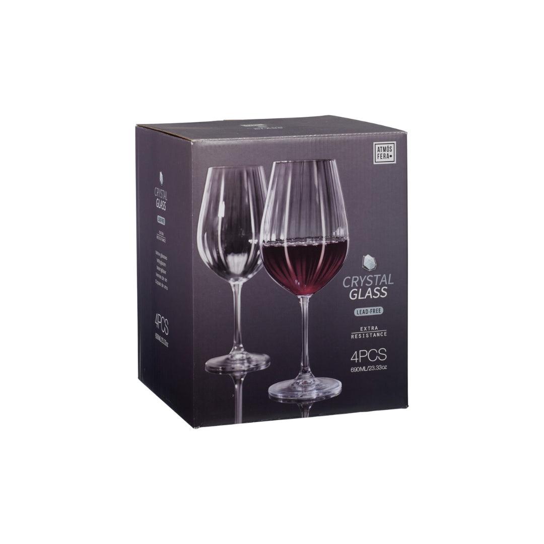 Víngløs 690ml Crystalline blýfrí 4stk