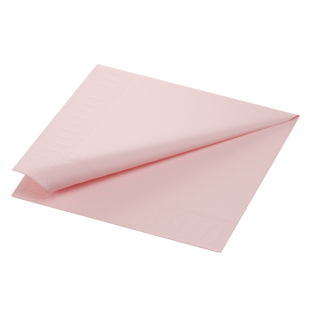 Duni. Serv. 3-lag 40cm 250stk|Kart/4 Mellow Rose