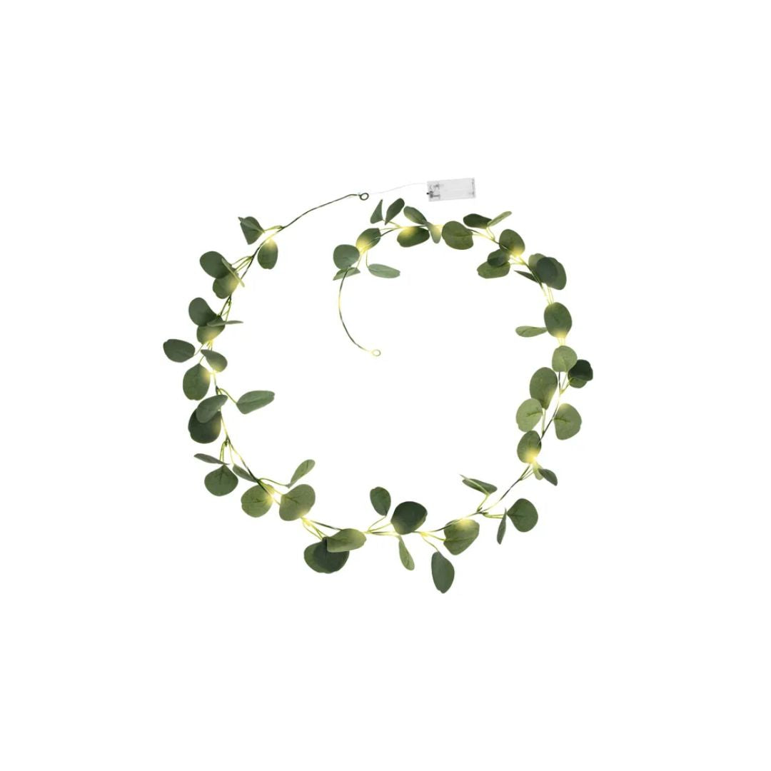 Party Deco Garland Eucalyptus  V/LED 2m