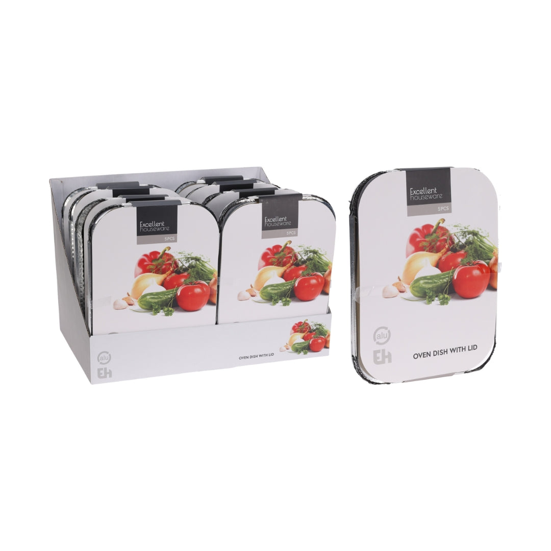 EH Bakki við loki aluminium 5stk