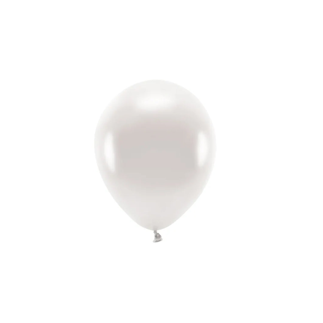 Ballónir Eco 30cm metalliskt pearl 100stk