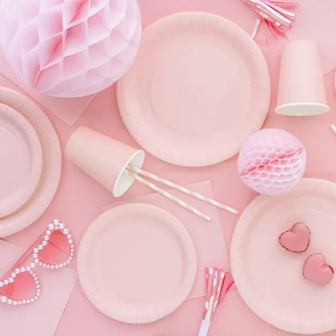 Tallerkar papír Lj. Pink 18cm 6stk