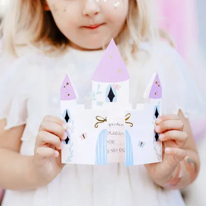 PD Innbjóðingarkort 6stk Prinsessa slott