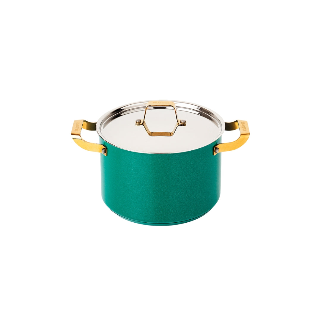 Heritage grýta 2,2L Ø16 H11,5cm Grøn v/gullh.