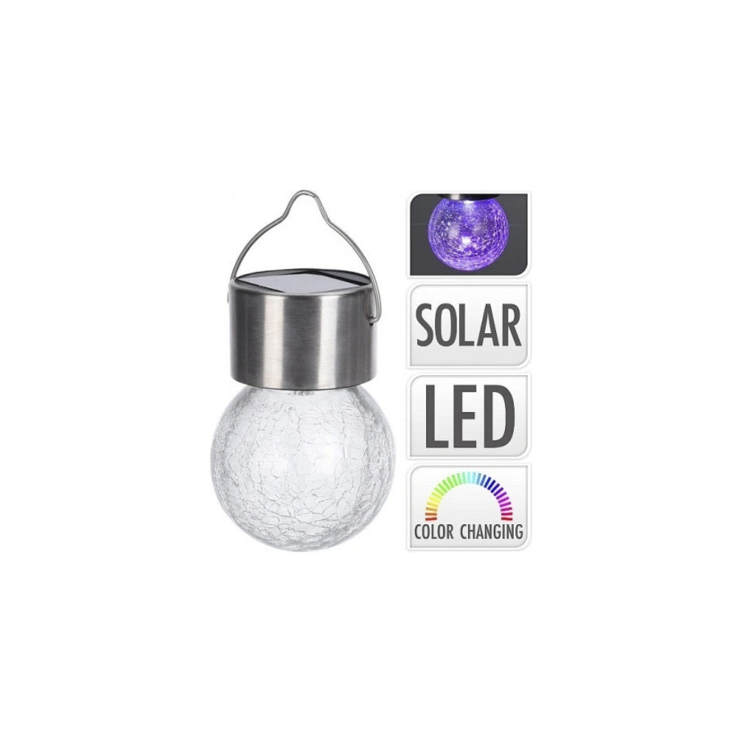 EH LED sólsellulampa glaskúla fleirlitt 6cm