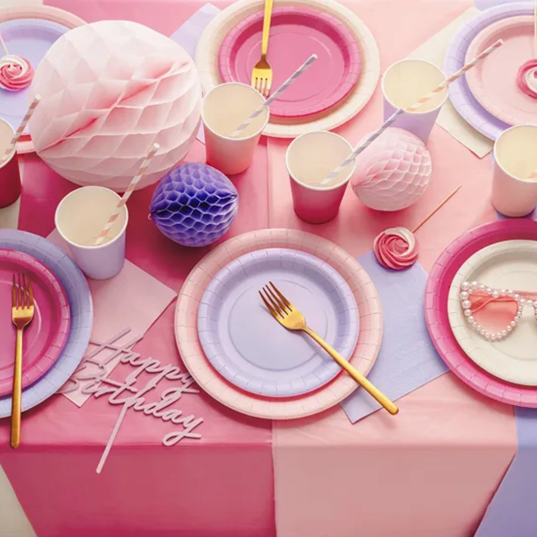 Tallerkar papír Lj. Pink 18cm 6stk